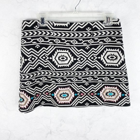 [Judith March] Printed Embroidery Skirt